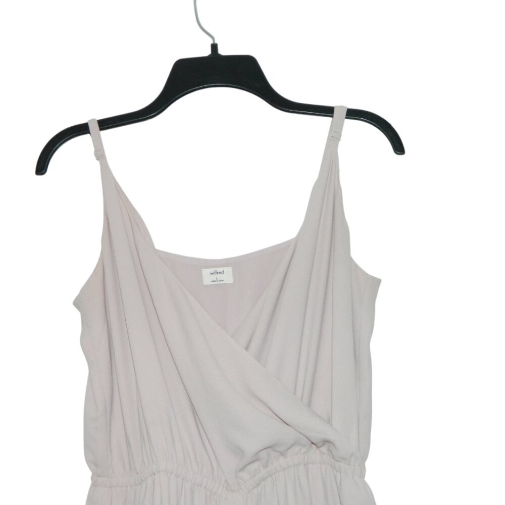 Wilfred Dusty Pink Holiday Party Evening Wedding Light Jumpsuit Size Large - Picture 8 of 16